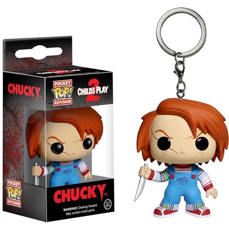 Funko Pop! Keychain: Horror - Chucky- Mini-figurine en Vinyle à Collectionner Porte-clés Fantaisie - Cadeau de Noël - Idée de Ca