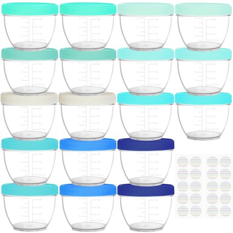 Youngever Lot de 18 Pot de Conservation Bebe 120ML