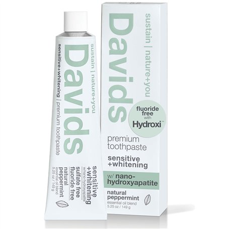 Davids Dentifrice naturel Nano Hydroxyapaite pour sensibilité
