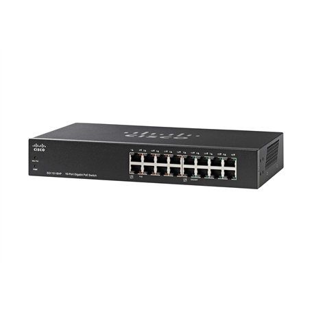 Cisco Commutateur non géré SG110-16HP avec 16 Ports Gigabit Ethernet (GbE)