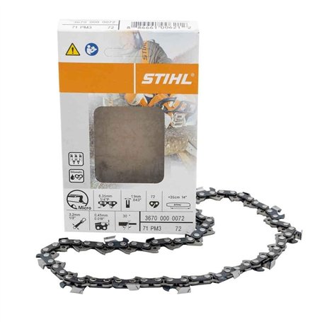 Stihl 36700000072 Chaîne de tronçonneuse 1/4 pouce; 1