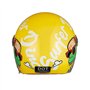 FREEUP Casque moto enfant fille garçon, casque jet avec visière, casque scooter dinosaure casque scooter casque cyclomoteur casq