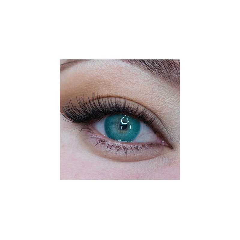 MYSALENS® Lentilles De Contact De Couleur Hidrocor 2 Blue Couleur Naturelle très haute opacité Kit De Rangement Boitier Pince et