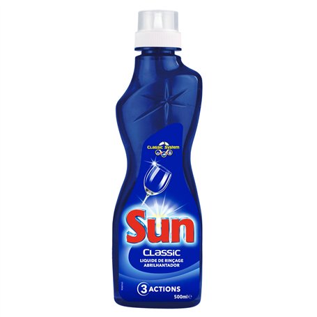 Sun Liquide de Rinçage Lave-Vaisselle Classic Triple Action 500ml