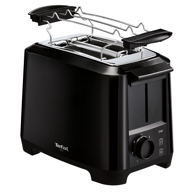 Tefal Uno TT1408 Grille-pain 7 niveaux de brunissage (800 W) Noir