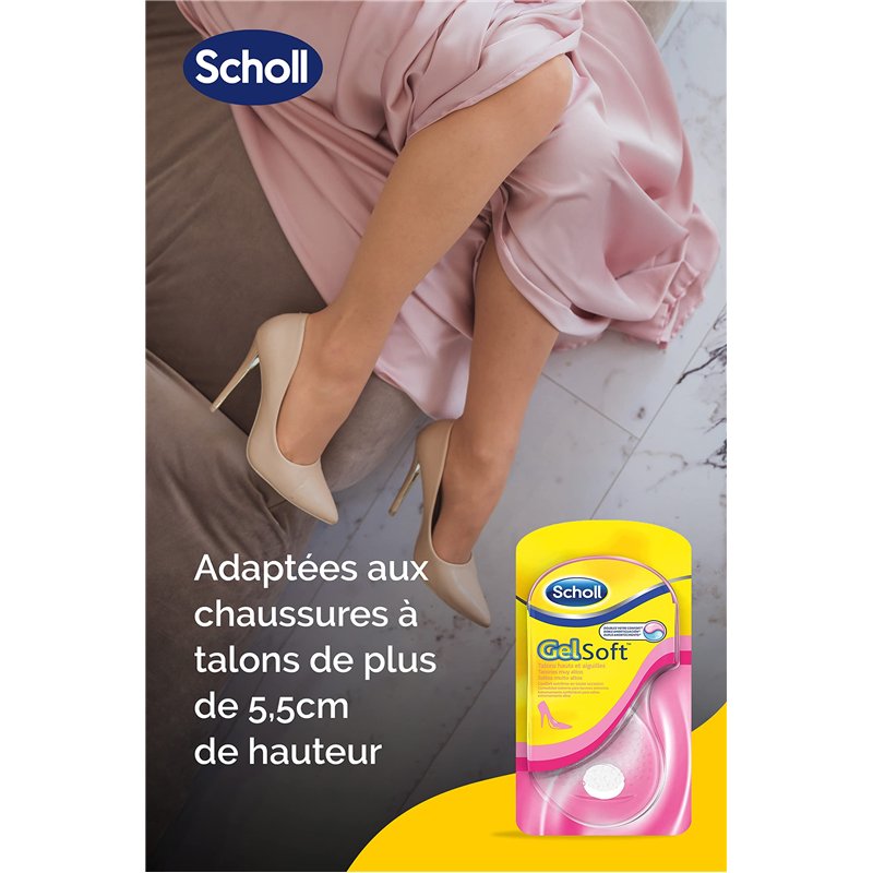 Image secondaire de Scholl Semelles GelSoft Chaussures Talons Hauts Pointure de 35,5 à 40,5 - 1 paire