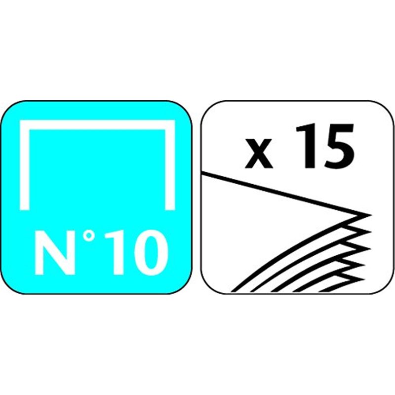 Image secondaire de Maped Universal Metal 447110 Pince Agrafeuse N°10 + 400 Agrafes