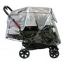 Bambisol Habillage de Pluie pour Poussette Double avec Canopy Transparent