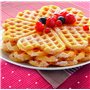 pour gaufres en forme de cœur