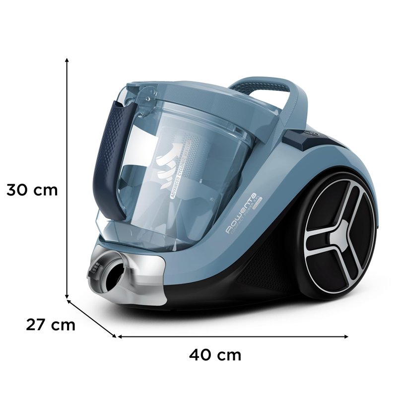 Image secondaire de Rowenta Compact Power XXL Aspirateur sans sac, Moteur haute efficacité, 2,5 L, Compact, Facile à vider, Technologie cyclonique, 