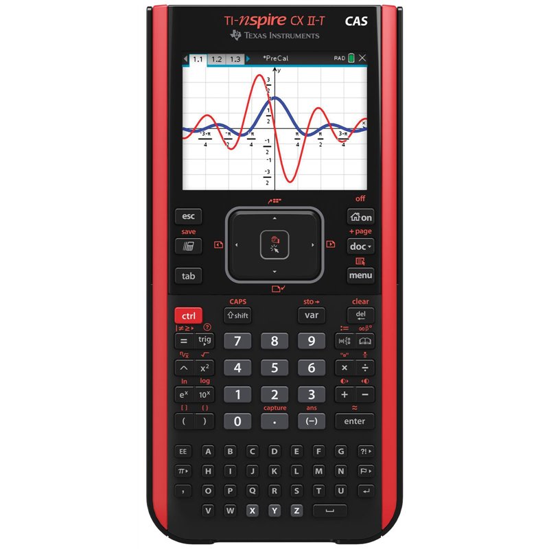 Texas Instruments TI-NSP CX II Cas FC Calculatrice Graphique, le noir