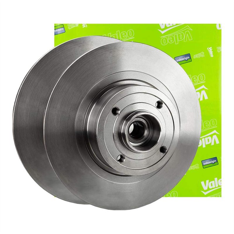 Valeo 186597 Disque de frein Disque de frein huilé 186597 Boîte de 2 disques complet Essieu arrière [accessoires inclus] Similai