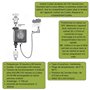 Jardibric - Programmateur d'Arrosage pour Jardin et Terrasse, ou de Brumisation, Durée réglable de 5 Secondes à 60 Minutes, Fréq