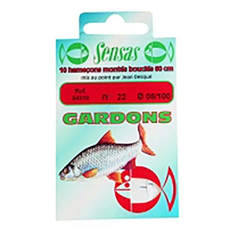 POCHETTE 10 HAMECONS MONTES GARDONS 16/12 - SENSAS