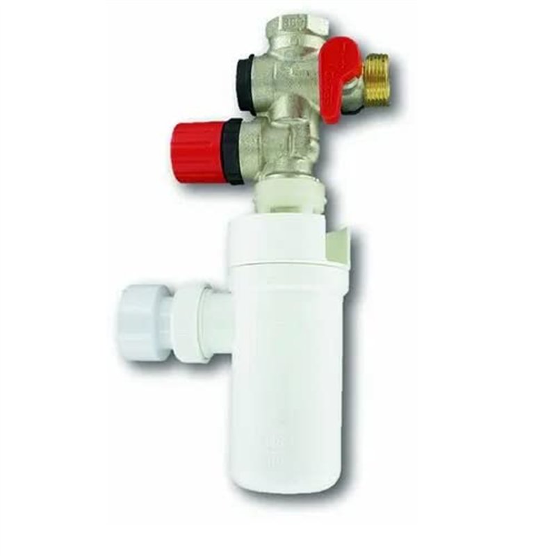 Image secondaire de Kit Chauffe-Eau (Groupe 3/4'' (20x27) ,siphon, 2 flexibles d'alimentation), Gris