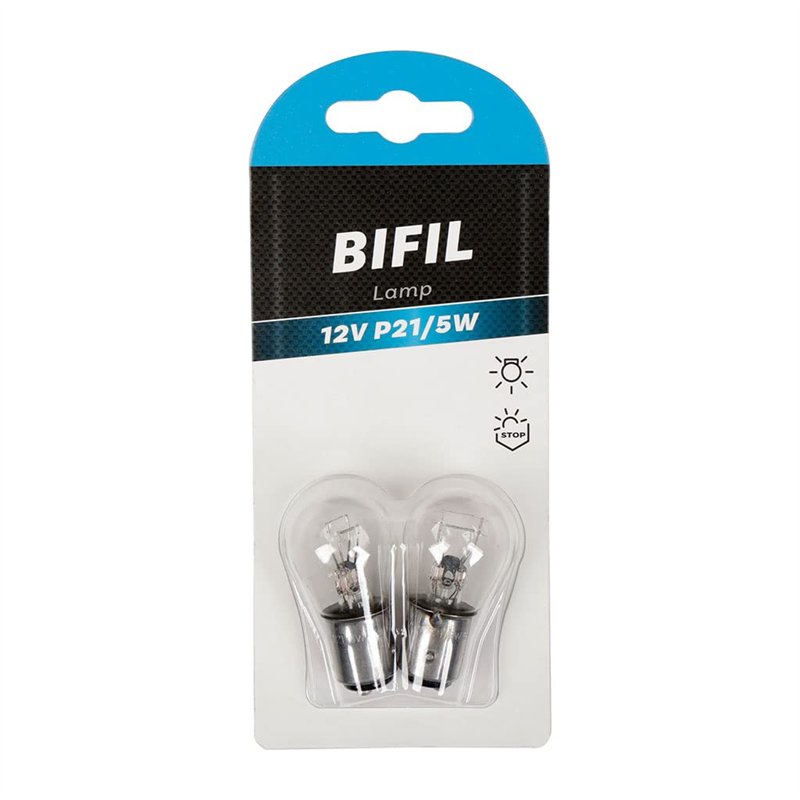 Image secondaire de Turbocar - Ampoule bifil 12V P21/5W BAY 25D - Lot de 2 ampoules catégorie feux de signalisation - Pour feux stop et feux de position
