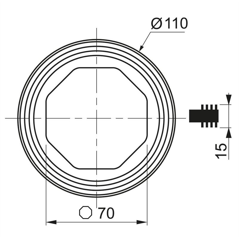 Image secondaire de Wirquin 19032006 Joint de cuvette pour chasse d'eau wc standard, noir