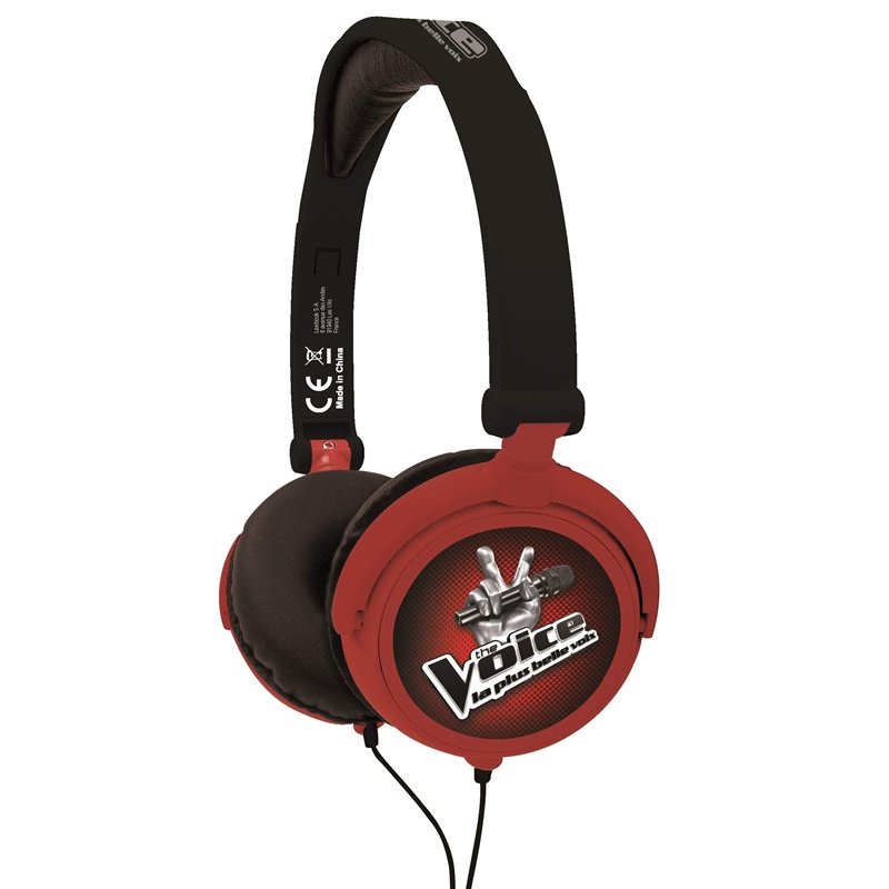 Lexibook The Voice La Plus Belle Voix - Casque Audio stéréo, Puissance sonore limitée, Pliable et Ajustable, garçon et Filles, R
