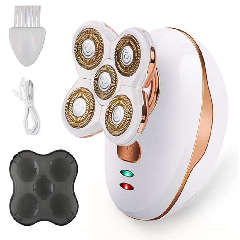 Rasoir Électrique Femme - Imperméable Indolore Bikini Tondeuse Épilation pour Jambe Visage Corps Lèvres Bras Aisselles Aisselle 