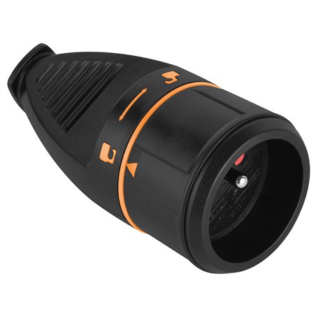Electraline 523078 Femelle Français (2P+T) Electralock équipée d'un système de Verrouillage Qui empêche la déconnexione fiche-Pr
