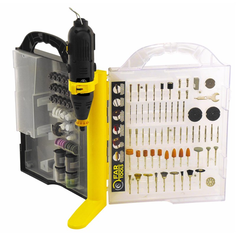 Fartools DC 130 Mini Meuleuse 130 W Vitesse de rotation 8000-33000 tr/min