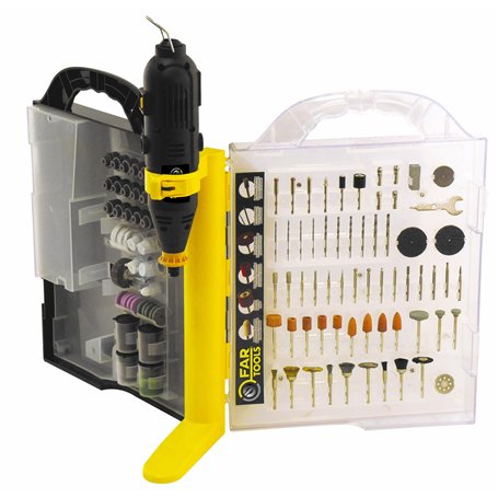 Fartools DC 130 Mini Meuleuse 130 W Vitesse de rotation 8000-33000 tr/min