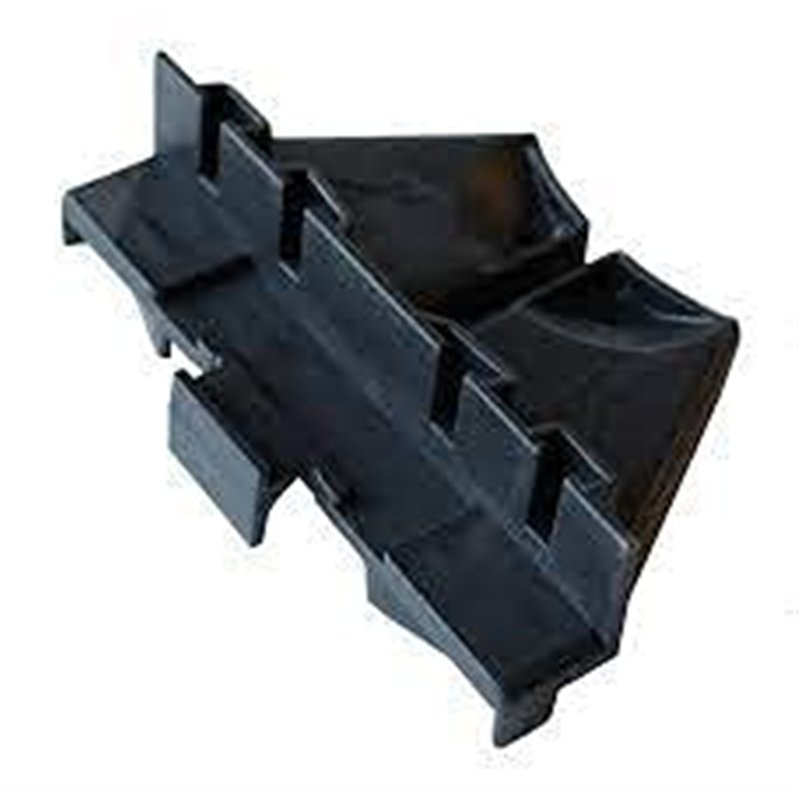 Jouplast Support HABILLAGE LATERAL Polypropylène Noir 15x10x4 cm