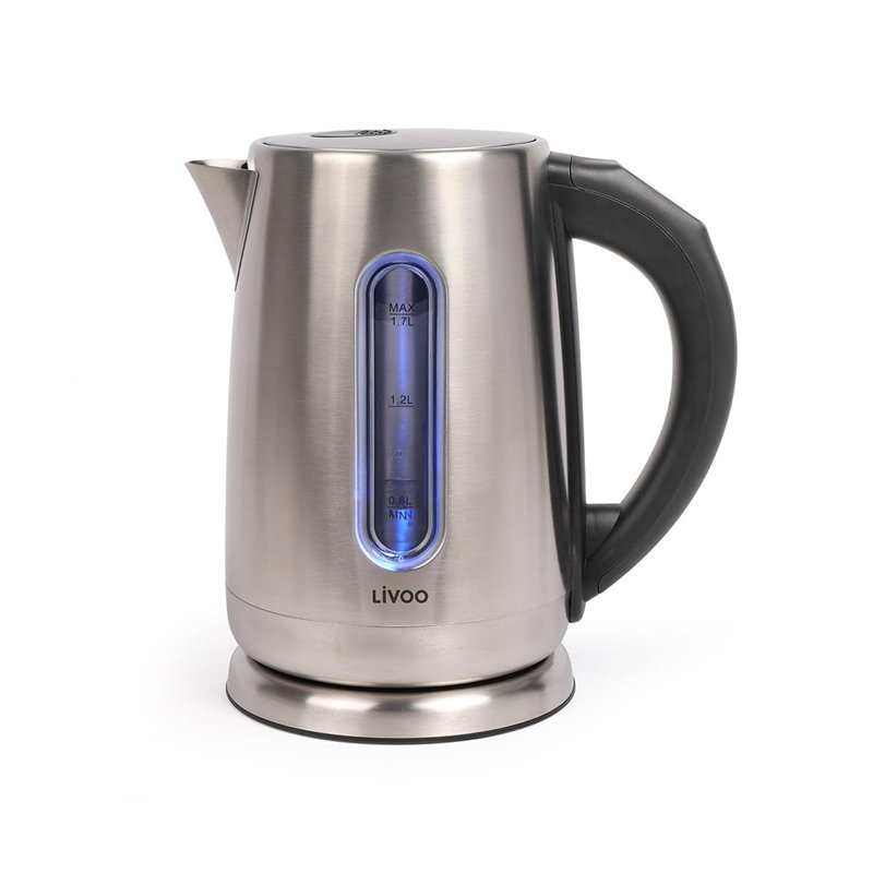 Livoo - Bouilloire à température variable 1,7 L - 2200W, acier inoxydable, temperature réglable, filtre anticalcaire amovible, c