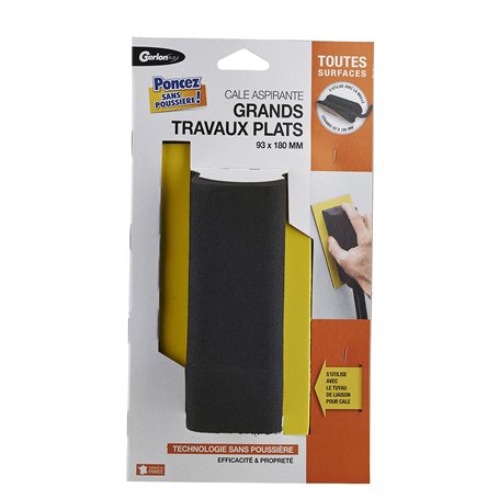 Cale abrasive Gerlon aspirante pour Grand travaux Plat