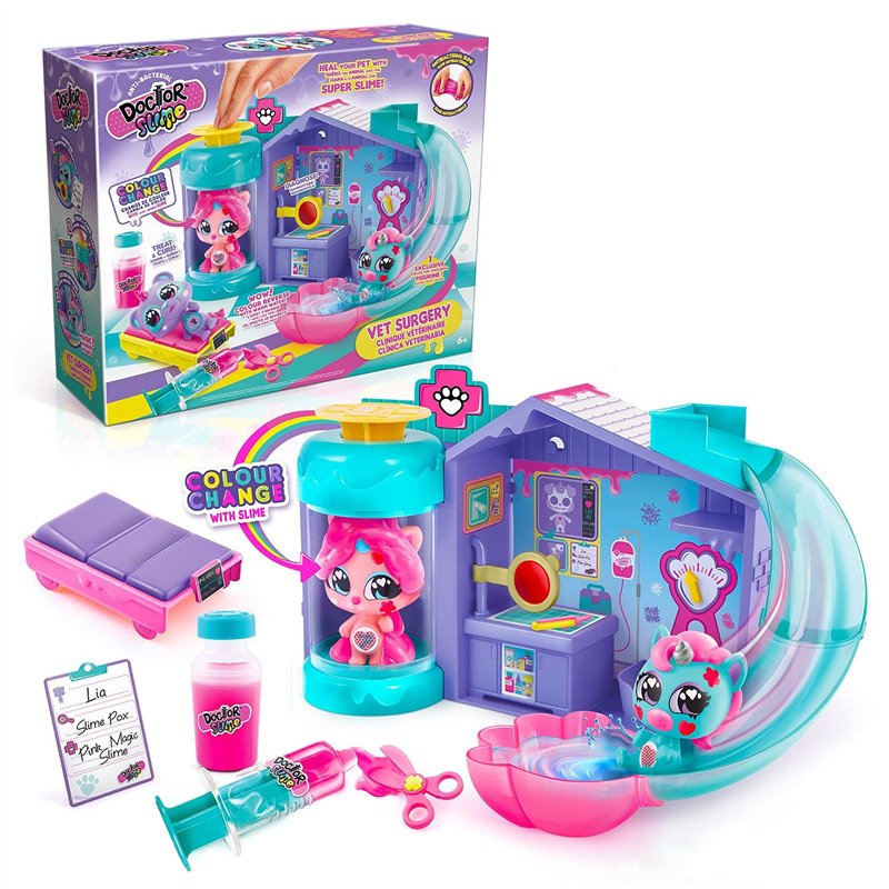 Canal Toys - Clinique Vétérinaire Doctor Slime - Figurines et Accessoires Docteur- dès 6 ans - DSM 006, Multicolored, longueur 3