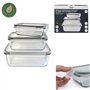 Cuisy KB5667 3 Cocotte en Verre avec Couvercle 22 x 17 x 9 cm