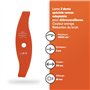GREENSTAR - Lame 2 Dents Pour Débroussailleuse - Spéciale Ronces - Profil Courbe Réduisant le Bruit - Lame Orange Haute Visibili
