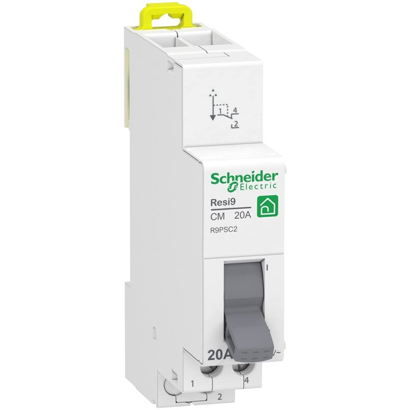 Schneider Electric - Resi9 - commutateur 2 positions - 1OF - 20A - 250VCA - R9PSC2