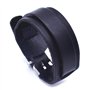 ZENSE - Bracelet de force pour homme en cuir ajustable noir ZB0336