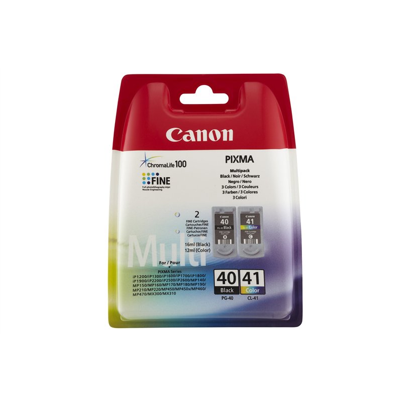 CANON Multipack Jet d'encre Original PG-40/CL-41 Blist Noir et couleur