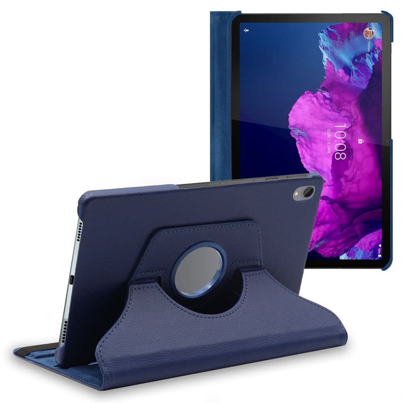 ebestStar - Coque pour Lenovo Tab P11, P11 Plus, Etui Rotatif 360, Housse Protection PU Cuir, Bleu Foncé