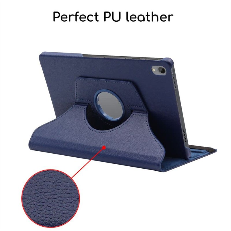 Image secondaire de ebestStar - Coque pour Lenovo Tab P11, P11 Plus, Etui Rotatif 360, Housse Protection PU Cuir, Bleu Foncé