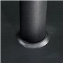 Outsunny Pied de Parasol Base de lestage Parasol carré dim. 40L x 40I x 43H cm Poids Net 13 Kg Ciment métal Noir