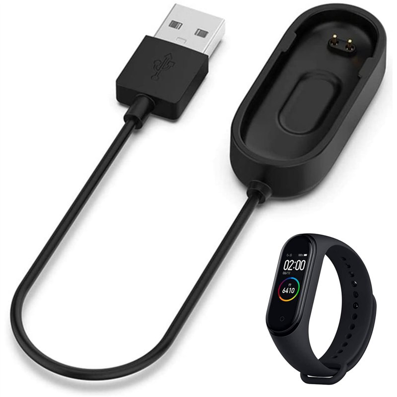 PHONILLICO Chargeur Compatible avec Xiaomi Mi Band 4 - Cable USB Dock Station Chargement Adaptateur Montre