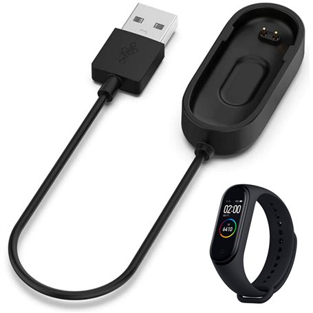 PHONILLICO Chargeur Compatible avec Xiaomi Mi Band 4 - Cable USB Dock Station Chargement Adaptateur Montre