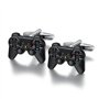BOBIJOO Jewelry - Paire Boutons de Manchette Vintage Manettes Jeu Vidéo Résine Accessoire Homme
