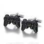 BOBIJOO Jewelry - Paire Boutons de Manchette Vintage Manettes Jeu Vidéo Résine Accessoire Homme