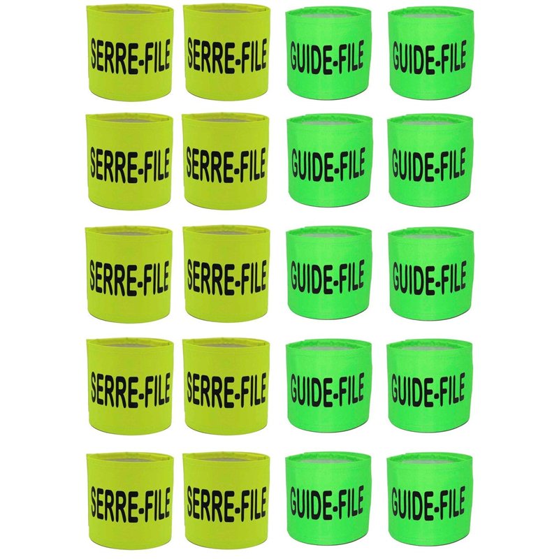 Image secondaire de Patoutatis - Lot 20 brassards guide-file serre-file