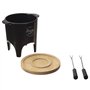 COOK CONCEPT - KC2488 - Fondue Individuelle Ou Duo Cuisine Cuisson Specifique Plaque Rechaud Plancha Barbecue