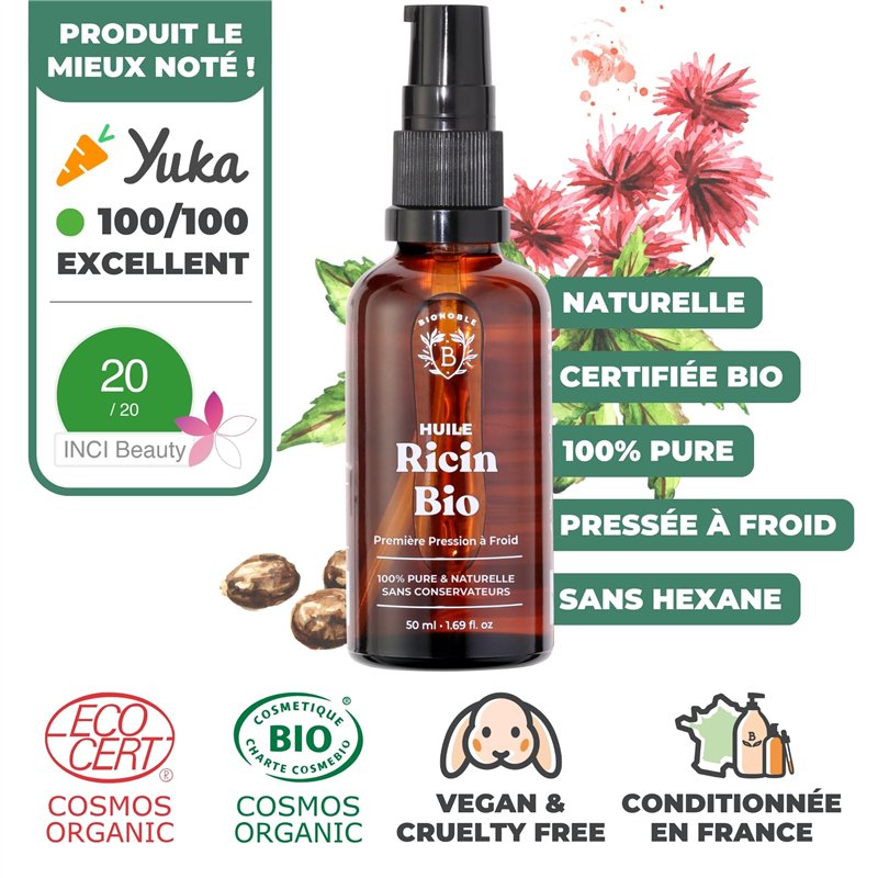 Image secondaire de Bionoble Huile de Ricin Bio 50ml