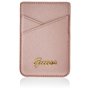 GUESS Portefeuilles avec Magsafe en Cuir iPhone 12 Design Saffiano en Couleur Rose GUWMSSASLPI