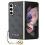 Guess Coque de Protection pour Samsung Galaxy Z Fold5 4G Charms Collection Gris