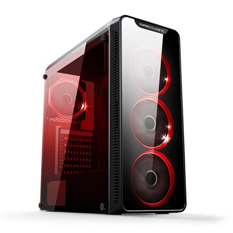 EMPIRE GAMING - Boîtier PC Gamer WarMachine - Moyenne Tour ATX - Façade en Verre