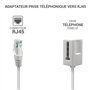 Connectez votre téléphone avec la prise PTT à une prise RJ45