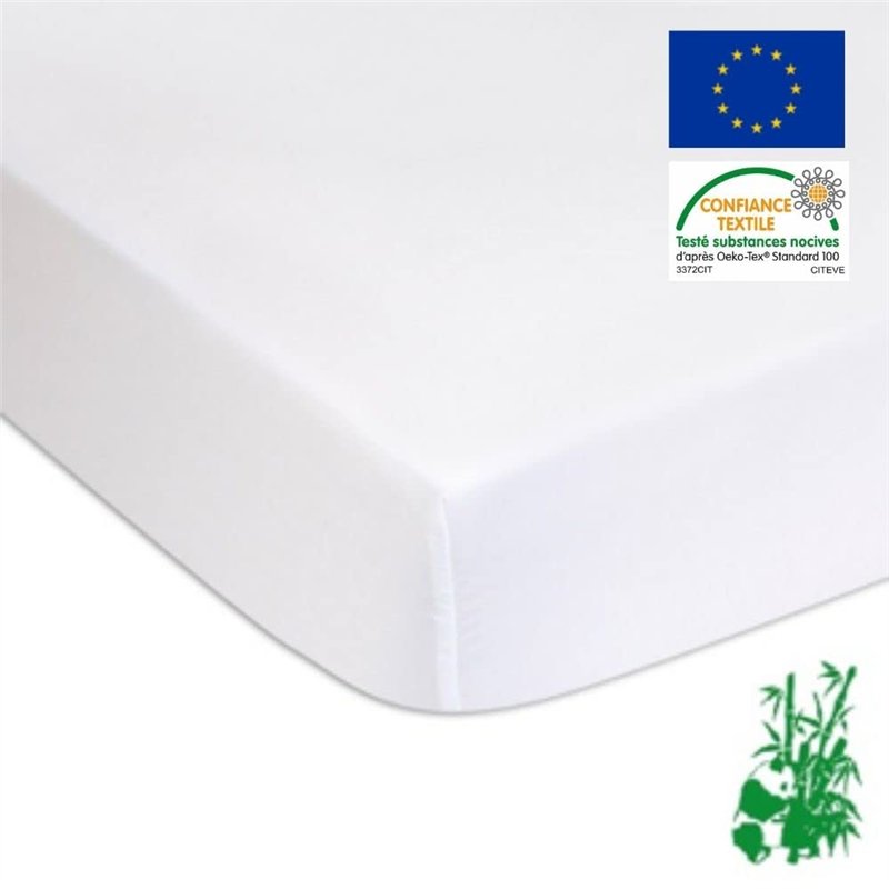 Image secondaire de Easy Dort Lot de 2 Protèges Matelas, alèses 40x80 cm, Couffin & Berceau Bébé 40 x 80 cm, Imperméable & Silencieux, Blanc, Éponge